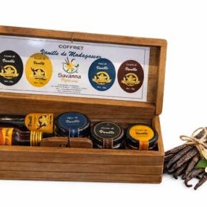Coffret vanille bois